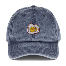 Load image into Gallery viewer, Kawaii Eggs Embroidered Vintage Cotton Twill Cap