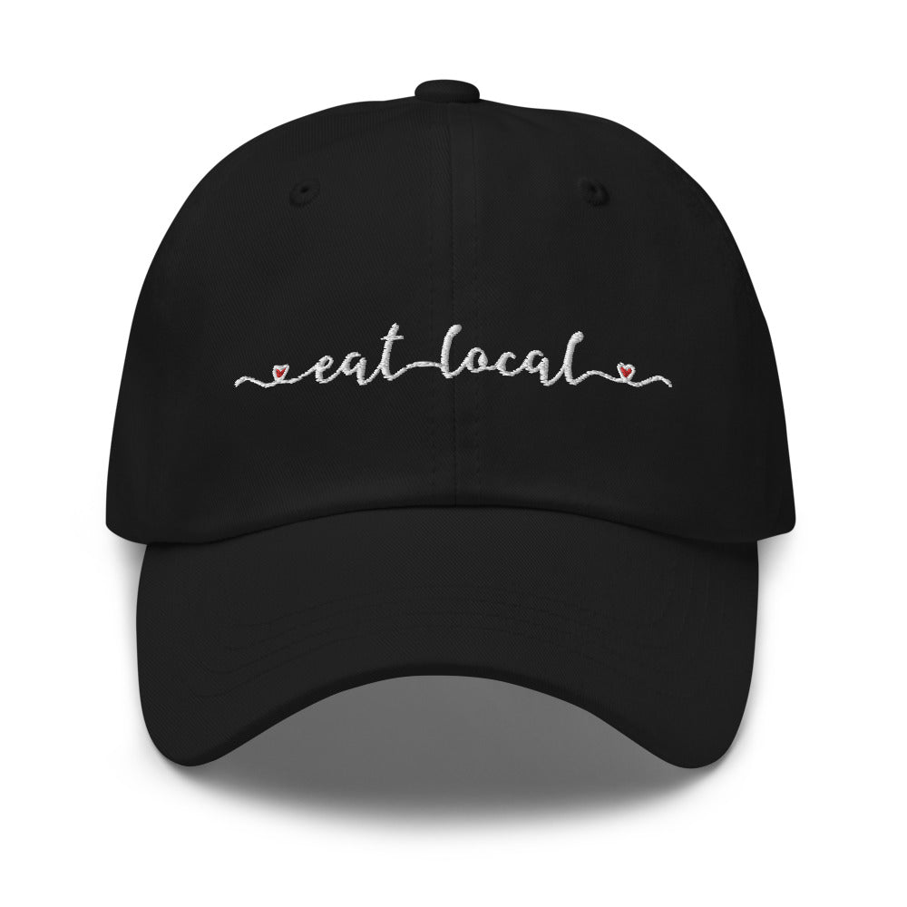 Eat Local Embroidered Dad Hat