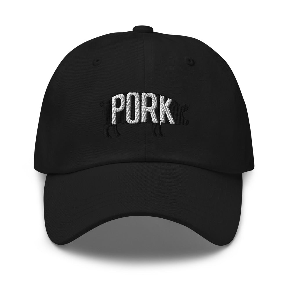 Pork Pig Embroidered Dad Hat