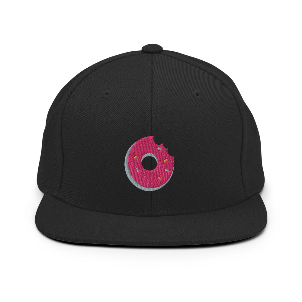 Sprinkle Donut Embroidered Snapback Hat
