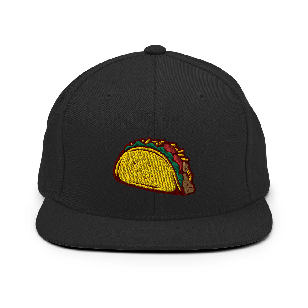 Taco Embroidered Snapback Hat