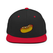 Load image into Gallery viewer, Hot Dog Embroidered Snapback Hat

