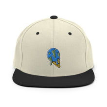 Load image into Gallery viewer, Melting Planet Earth Ice Cream Cone Snapback Hat
