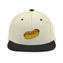 Load image into Gallery viewer, Hot Dog Embroidered Snapback Hat
