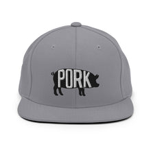 Load image into Gallery viewer, Pork Pig Embroidered Snapback Hat
