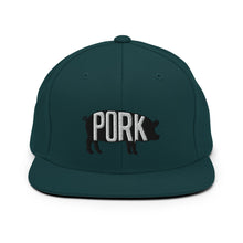 Load image into Gallery viewer, Pork Pig Embroidered Snapback Hat
