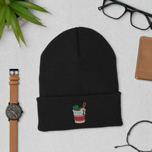 Load image into Gallery viewer, Instant Ramen Noodles Embroidered Cuffed Beanie
