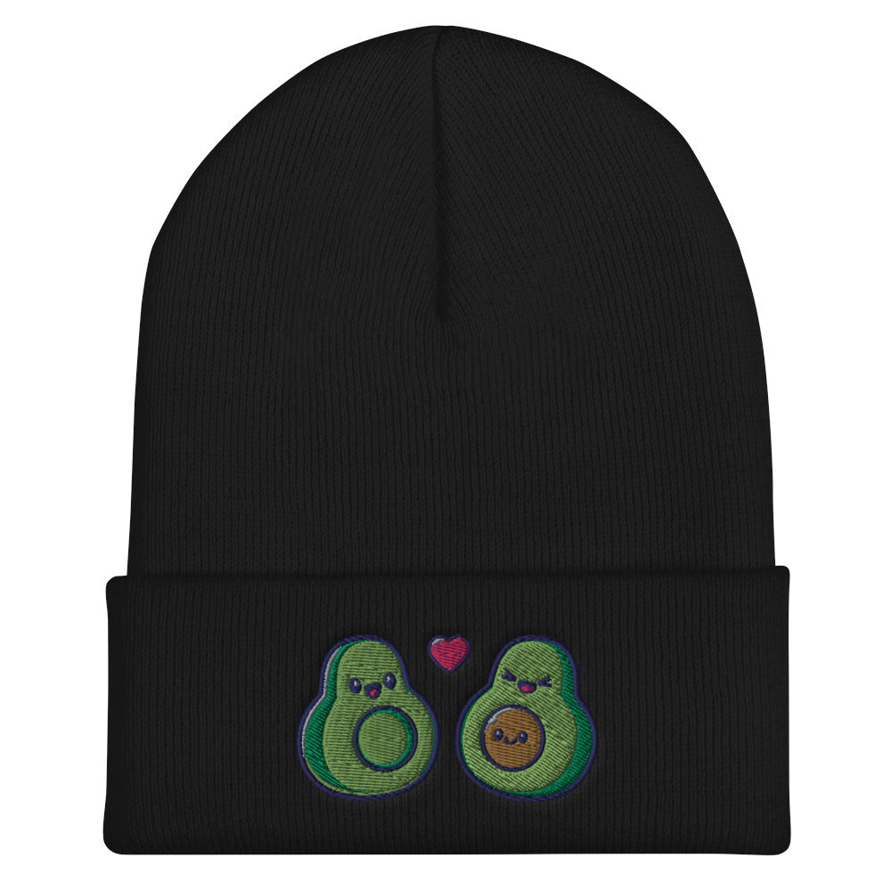 Avocado Lover Embroidered Cuffed Beanie