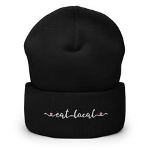 Load image into Gallery viewer, Eat Local Embroidered Cuffed Beanie
