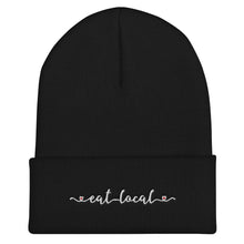 Load image into Gallery viewer, Eat Local Embroidered Cuffed Beanie
