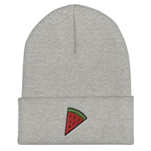 Load image into Gallery viewer, Watermelon Slice Embroidered Cuffed Beanie
