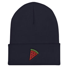 Load image into Gallery viewer, Watermelon Slice Embroidered Cuffed Beanie
