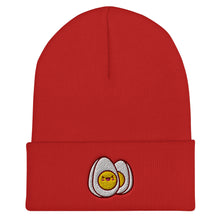Load image into Gallery viewer, Kawaii Eggs Embroidered Cuffed Beanie
