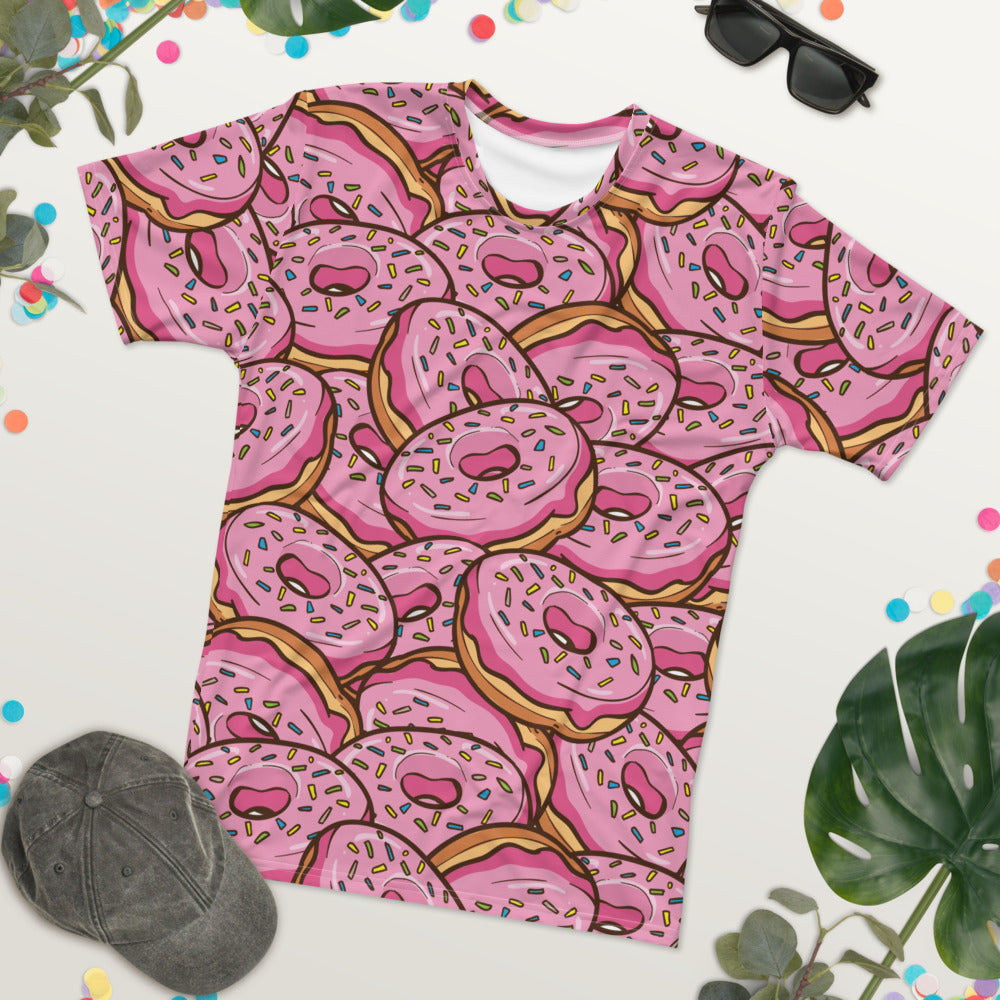 Pink Sprinkle Donuts Pattern T-shirt