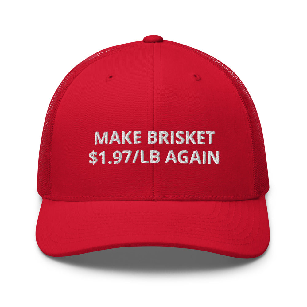 Make Brisket 1.97/LB Again - Red BBQ Trucker Cap