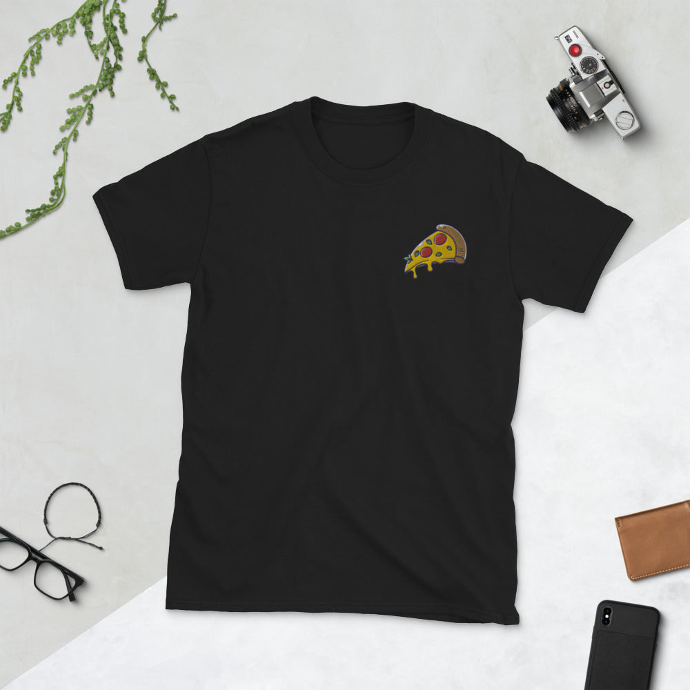 Pizza Slice Embroidered Unisex T-Shirt