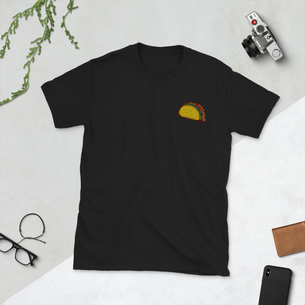 Taco Embroidered Unisex Foodie T-Shirt