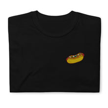 Load image into Gallery viewer, Hot Dog Glizzy Embroidered Short-Sleeve Unisex Foodie T-Shirt
