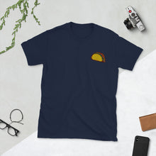 Load image into Gallery viewer, Taco Embroidered Unisex Foodie T-Shirt
