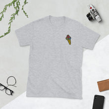 Load image into Gallery viewer, Triple Scoop Ice Cream Cone Embroidered Unisex T-Shirt
