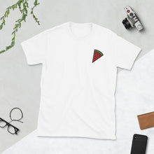 Load image into Gallery viewer, Watermelon Slice Embroidered Unisex T-Shirt

