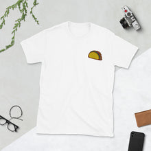 Load image into Gallery viewer, Taco Embroidered Unisex Foodie T-Shirt
