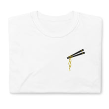 Load image into Gallery viewer, Chopsticks And Noodles Embroidered Short-Sleeve Unisex T-Shirt
