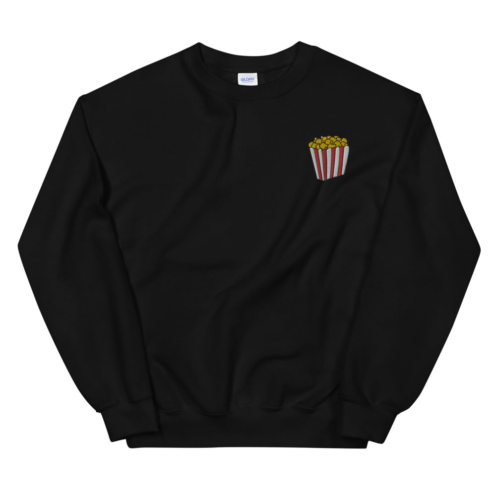 Movie Theatre Popcorn Embroidered Unisex Sweatshirt