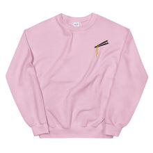 Load image into Gallery viewer, Chopsticks And Noodles Embroidered Unisex Sweatshirt
