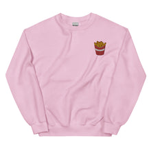 Load image into Gallery viewer, French Fries Embroidery Unisex Foodie Sweatshirt
