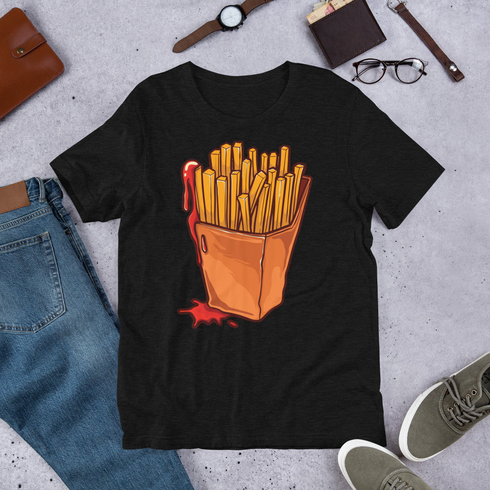 Fries And Ketchup Short-Sleeve Unisex Foodie T-Shirt