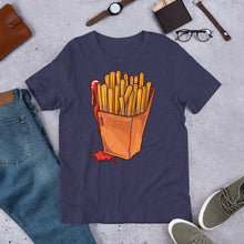 Load image into Gallery viewer, Fries And Ketchup Short-Sleeve Unisex Foodie T-Shirt
