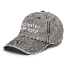 Load image into Gallery viewer, Save Water Drink Beer Funny Slogan Dad Hat
