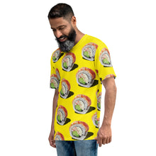 Load image into Gallery viewer, California Sushi Roll Pattern Yellow T-shirt
